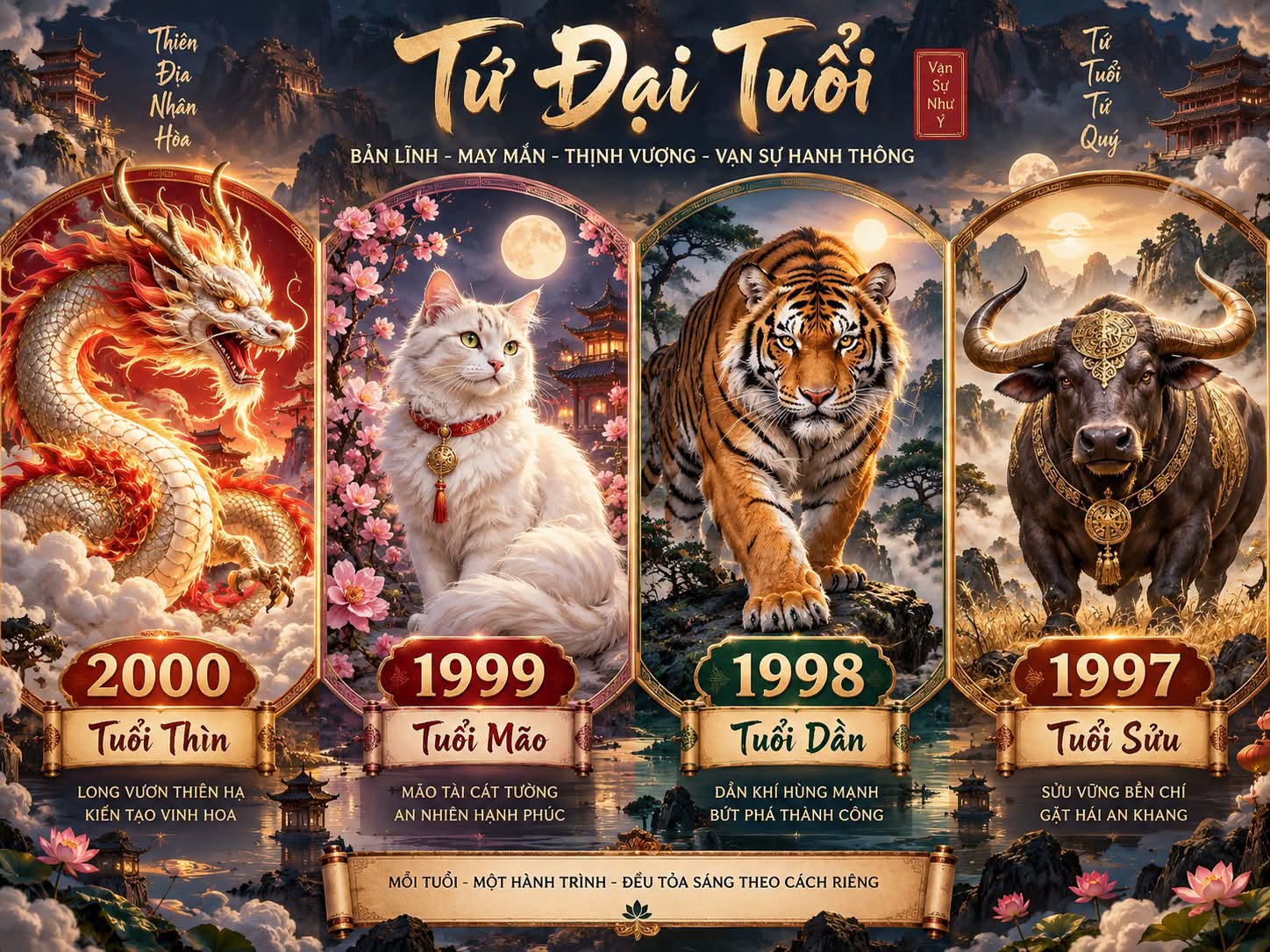 Minh họa bài LUẬN TUỔI : 2000, 1999 1998, 1997