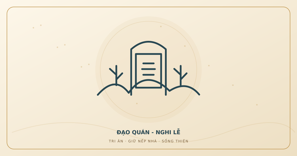 Minh họa văn khấn xin phép cải táng, bốc mộ do Đạo Quán thiết kế.