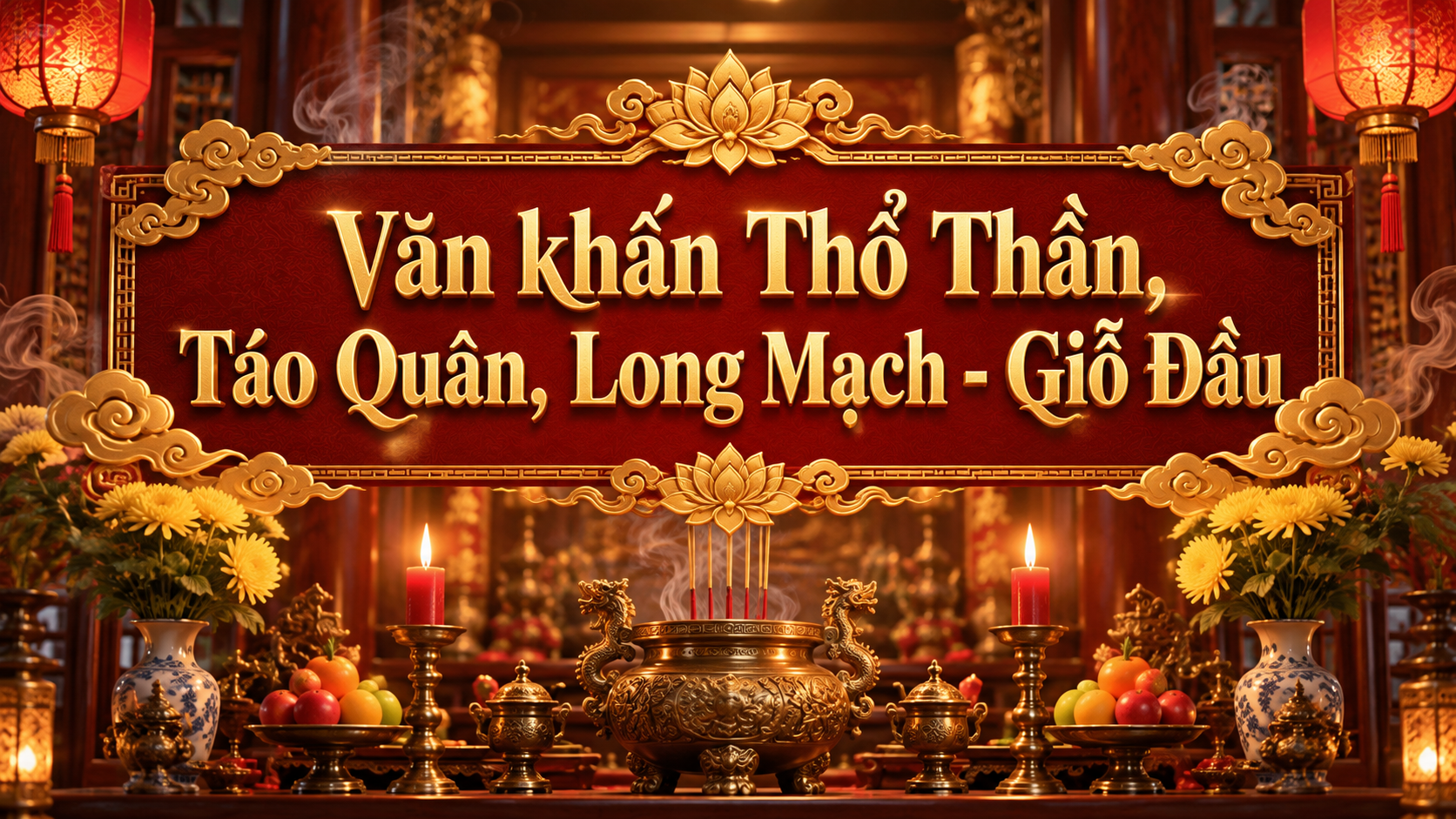 Văn khấn Thổ Thần, Táo Quân, Long Mạch - Giỗ Đầu
