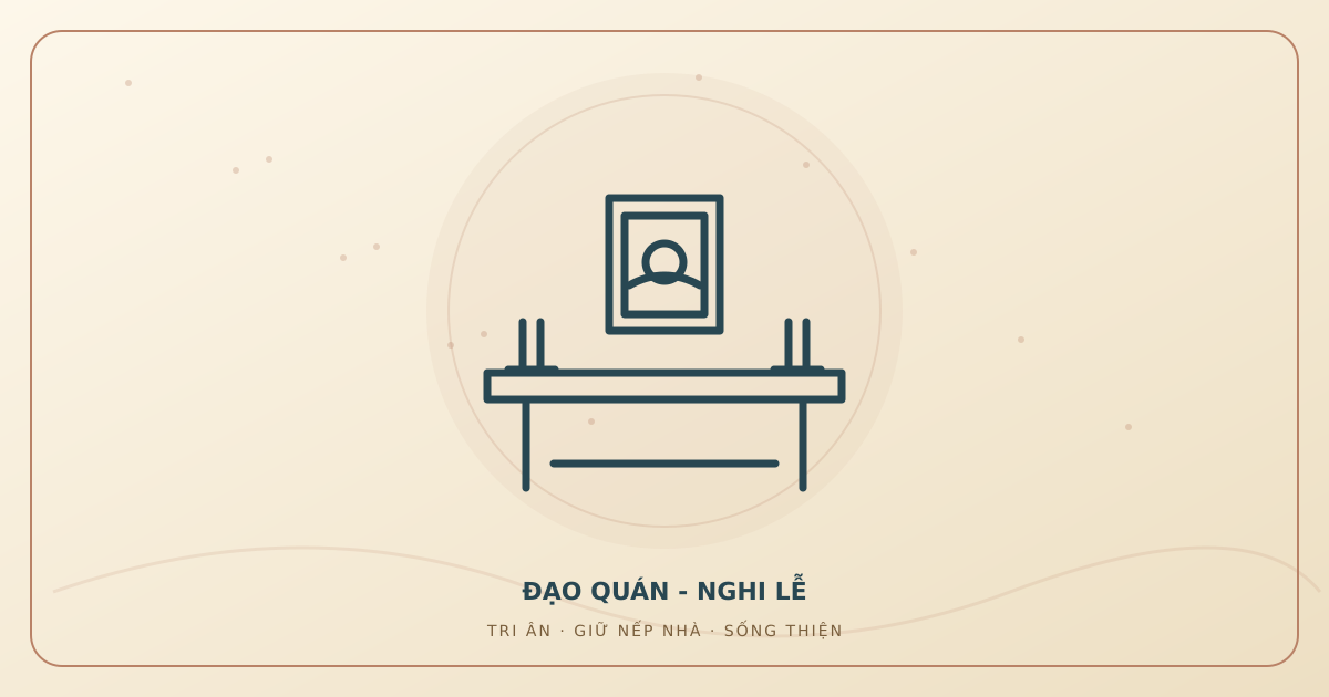 Minh họa văn khấn giỗ hết, lễ Đại tường do Đạo Quán thiết kế.