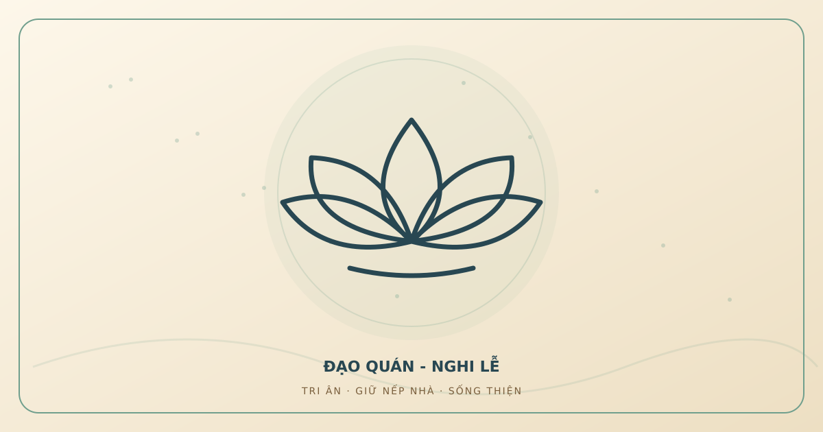 Minh họa văn khấn lễ Chung thất, cúng 49 ngày do Đạo Quán thiết kế.