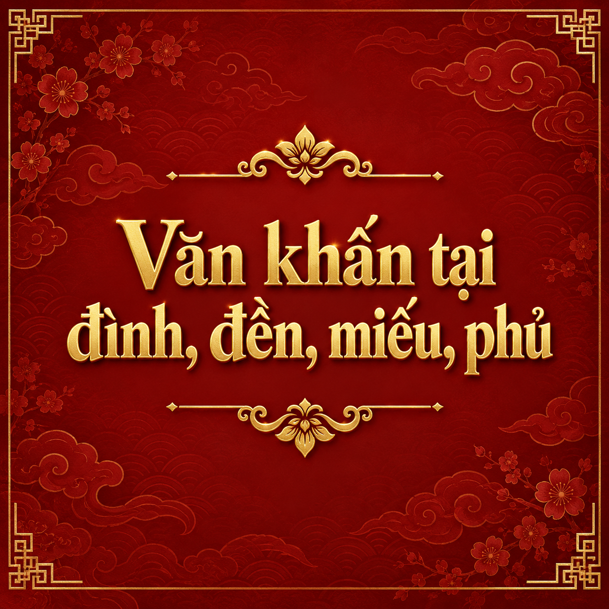 Văn khấn tại đình, đền, miếu, phủ