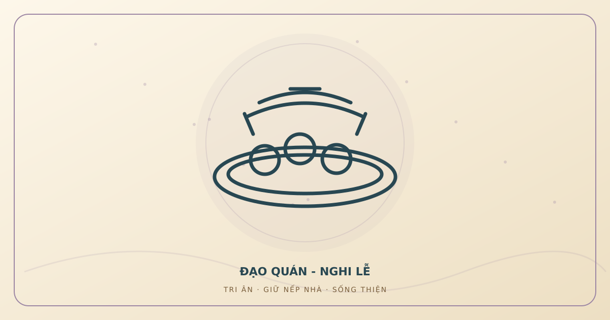 Minh họa văn khấn gia tiên dịp Tết Hàn thực do Đạo Quán thiết kế.