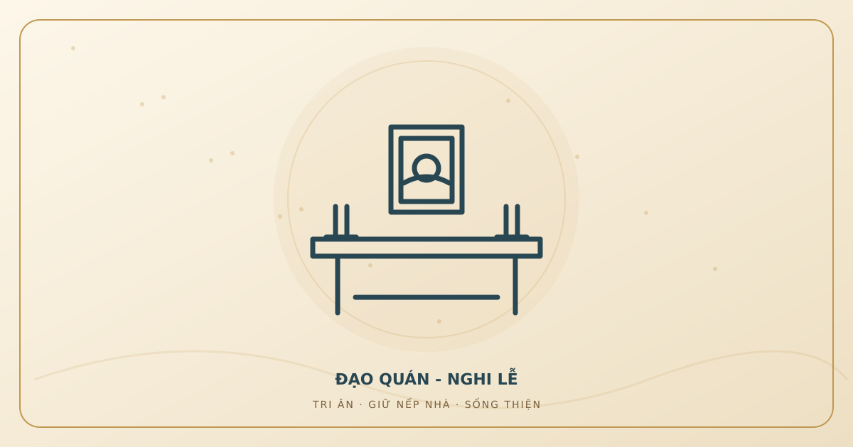 Minh họa văn khấn giỗ đầu, lễ Tiểu tường do Đạo Quán thiết kế.