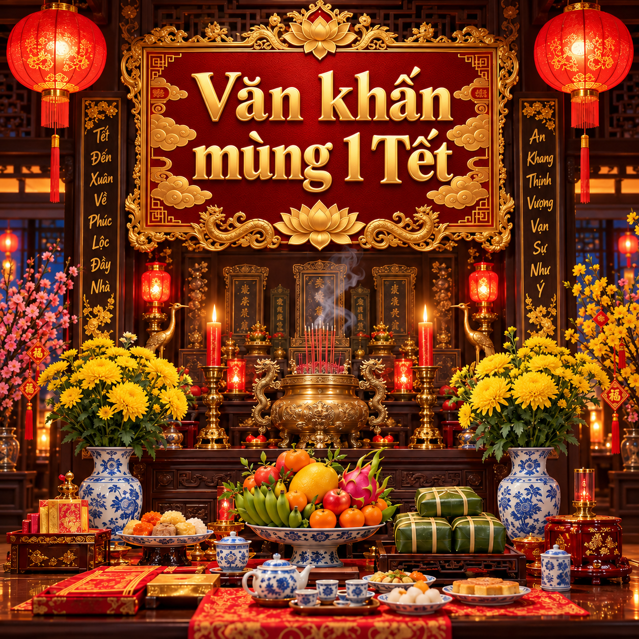 Văn khấn mùng 1 Tết