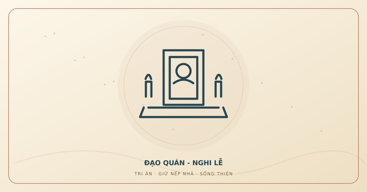 Minh họa văn khấn lễ Tế ngu sau an táng do Đạo Quán thiết kế.