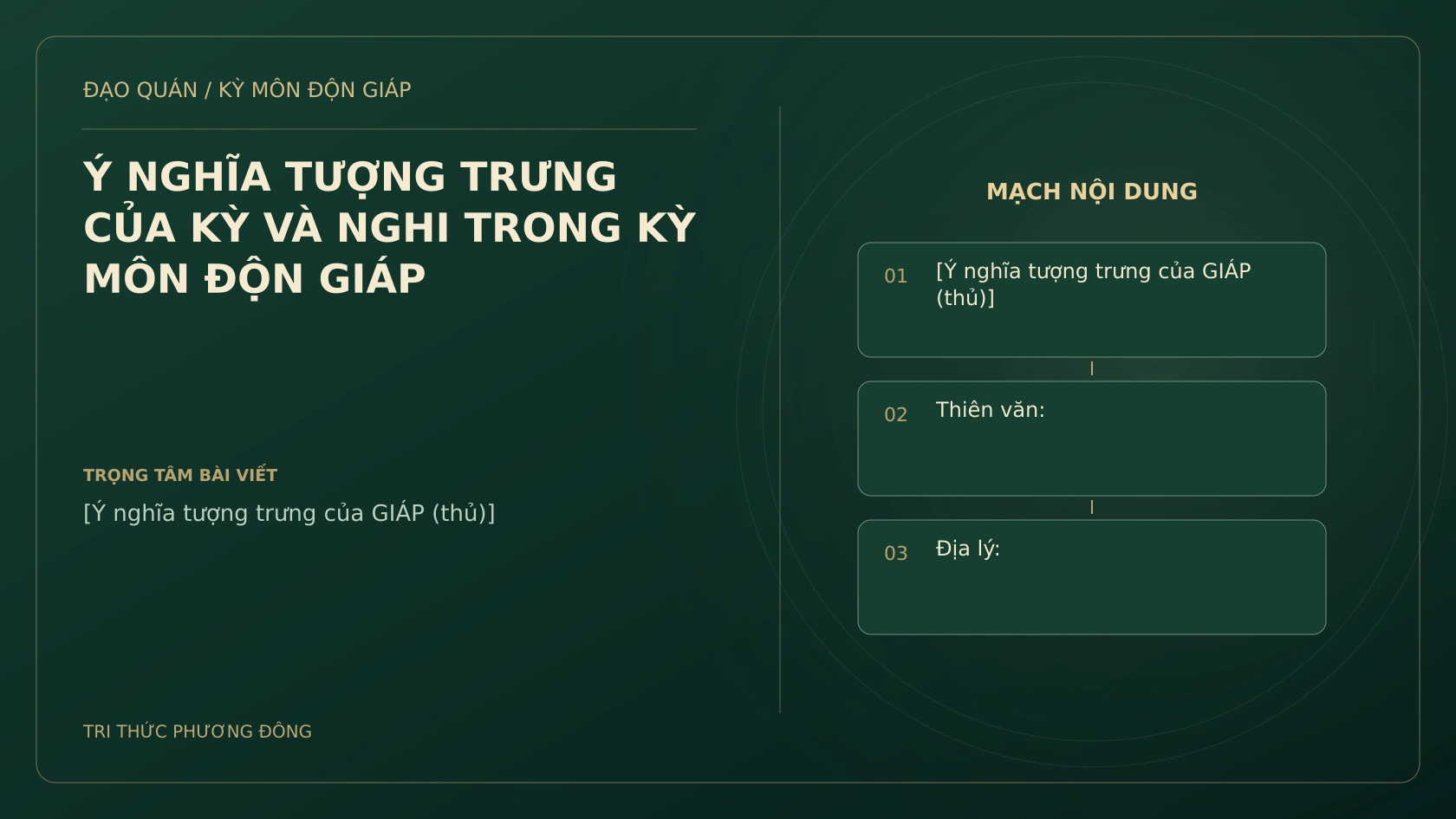 Ý NGHĨA TƯỢNG TRƯNG CỦA KỲ VÀ NGHI TRONG KỲ MÔN ĐỘN GIÁP