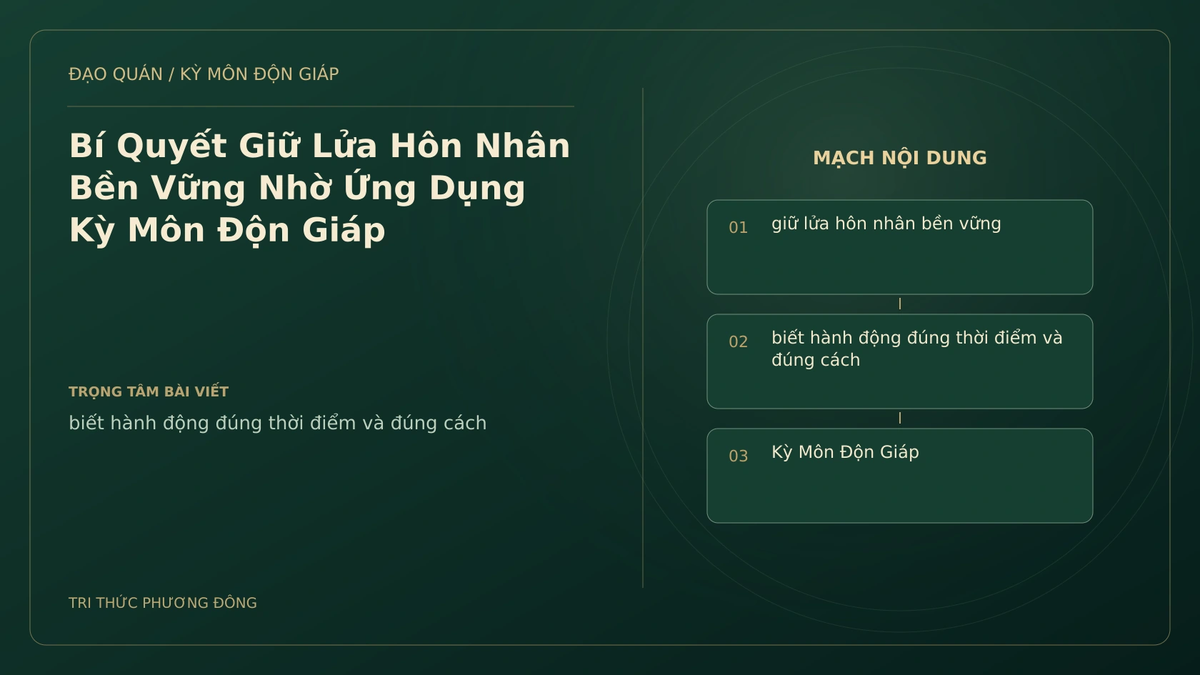 Bí Quyết Giữ Lửa Hôn Nhân Bền Vững Nhờ Ứng Dụng Kỳ Môn Độn Giáp