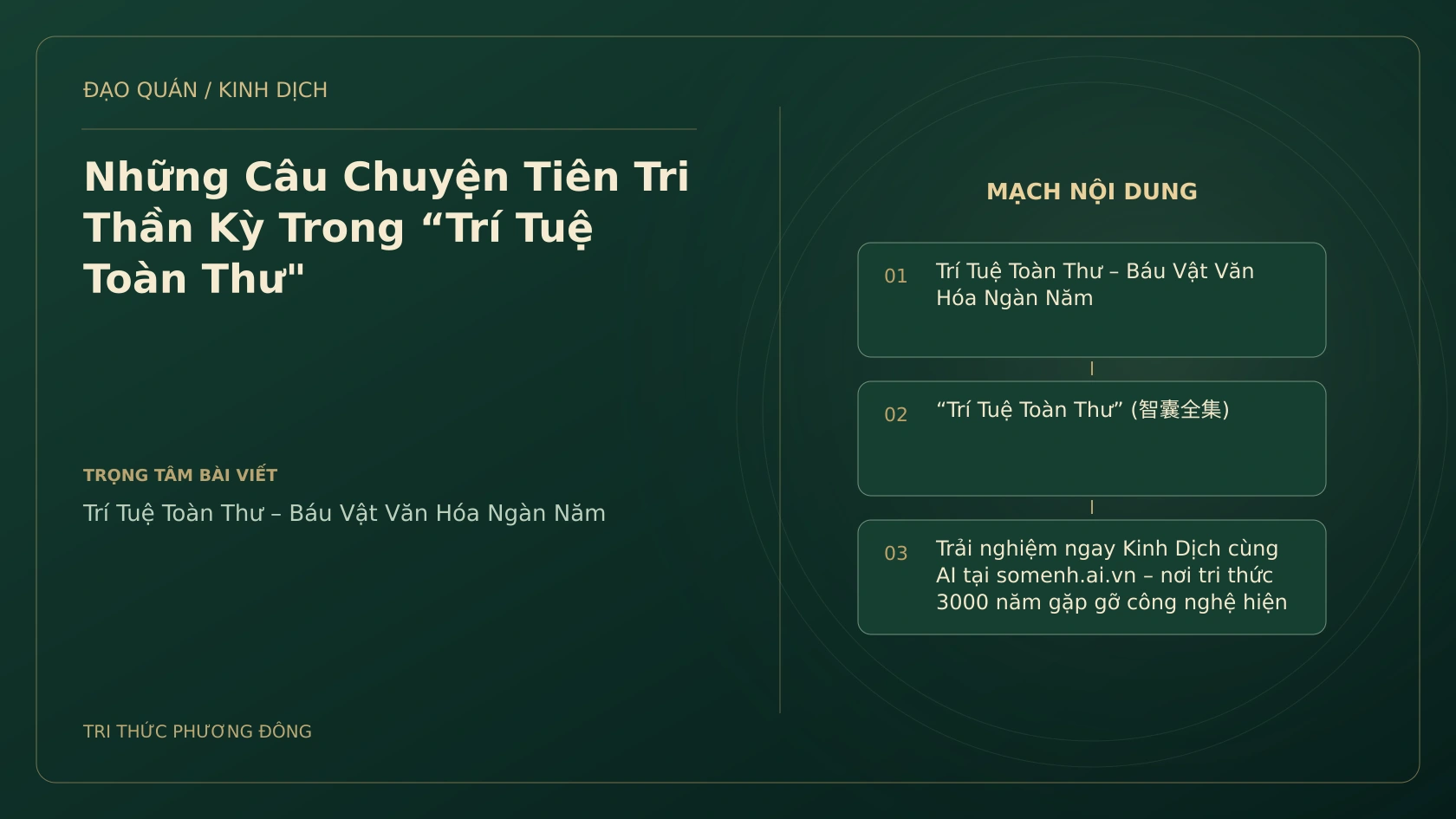 Minh họa Dịch học: Những Câu Chuyện Tiên Tri Thần Kỳ Trong “Trí Tuệ Toàn Thư"
