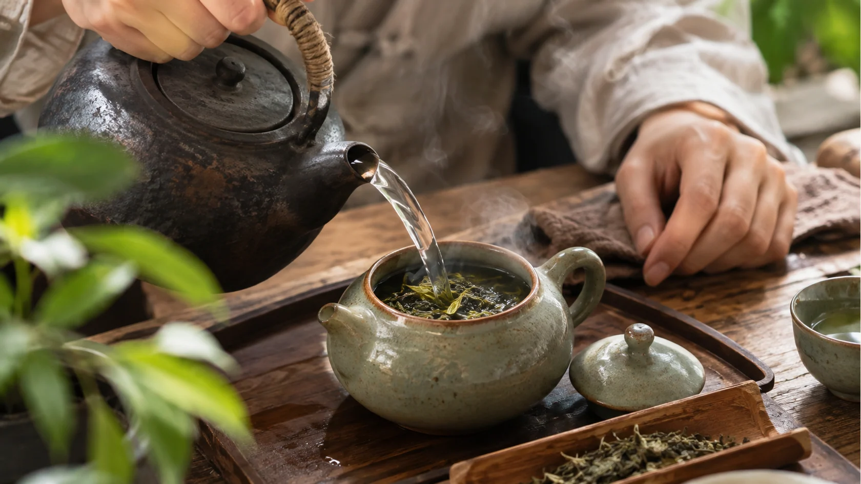 Trà thơm cần nước sôi để tỏa hương, con người muốn thành tựu phải trải qua tôi luyện
