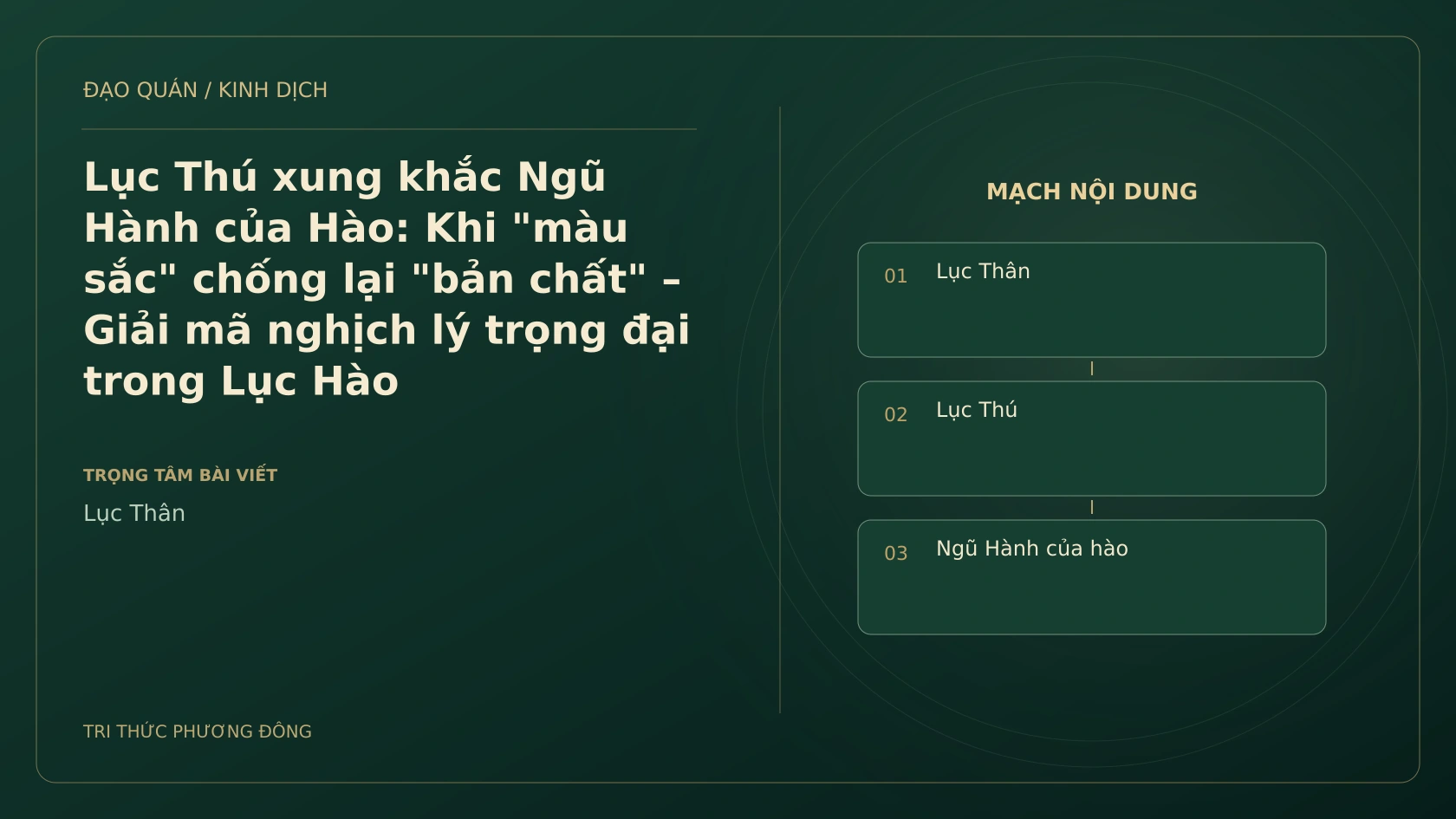 Minh họa Dịch học: Lục Thú xung khắc Ngũ Hành của Hào: Khi "màu sắc" chống lại "bản chất" – Giải mã nghịch lý trọng đại trong Lục Hào