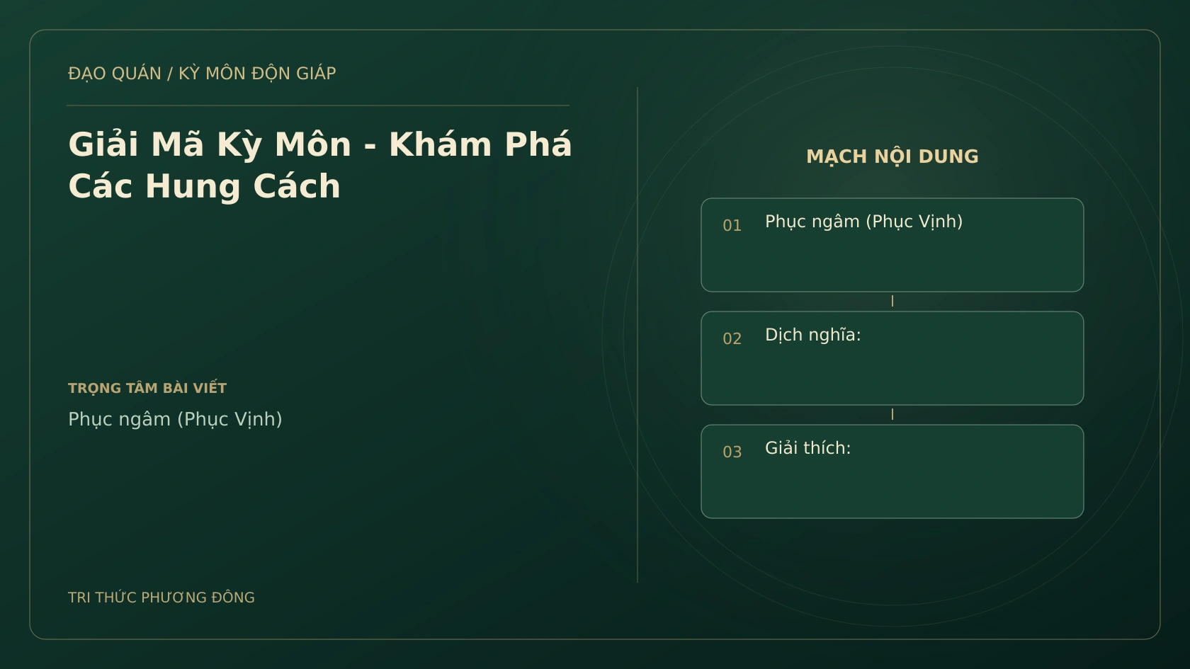 Giải Mã Kỳ Môn - Khám Phá Các Hung Cách