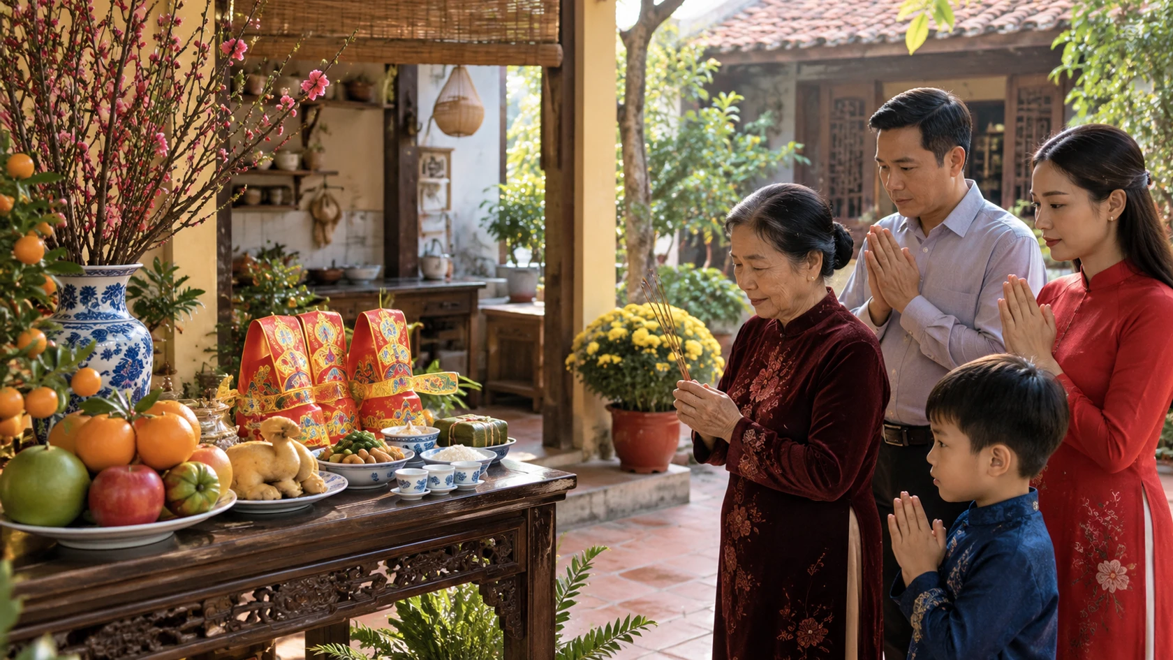 Văn khấn cúng ông Công ông Táo chuẩn nhất theo truyền thống Việt