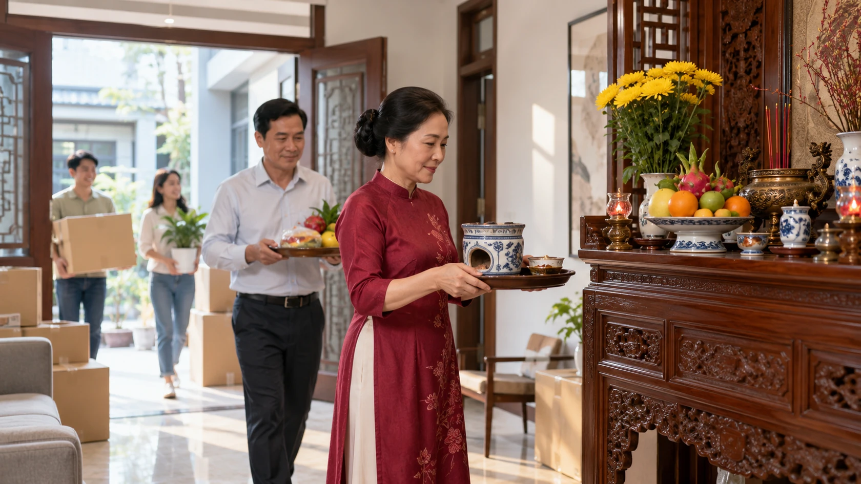 Thủ tục nhập trạch về nhà mới cần làm gì?