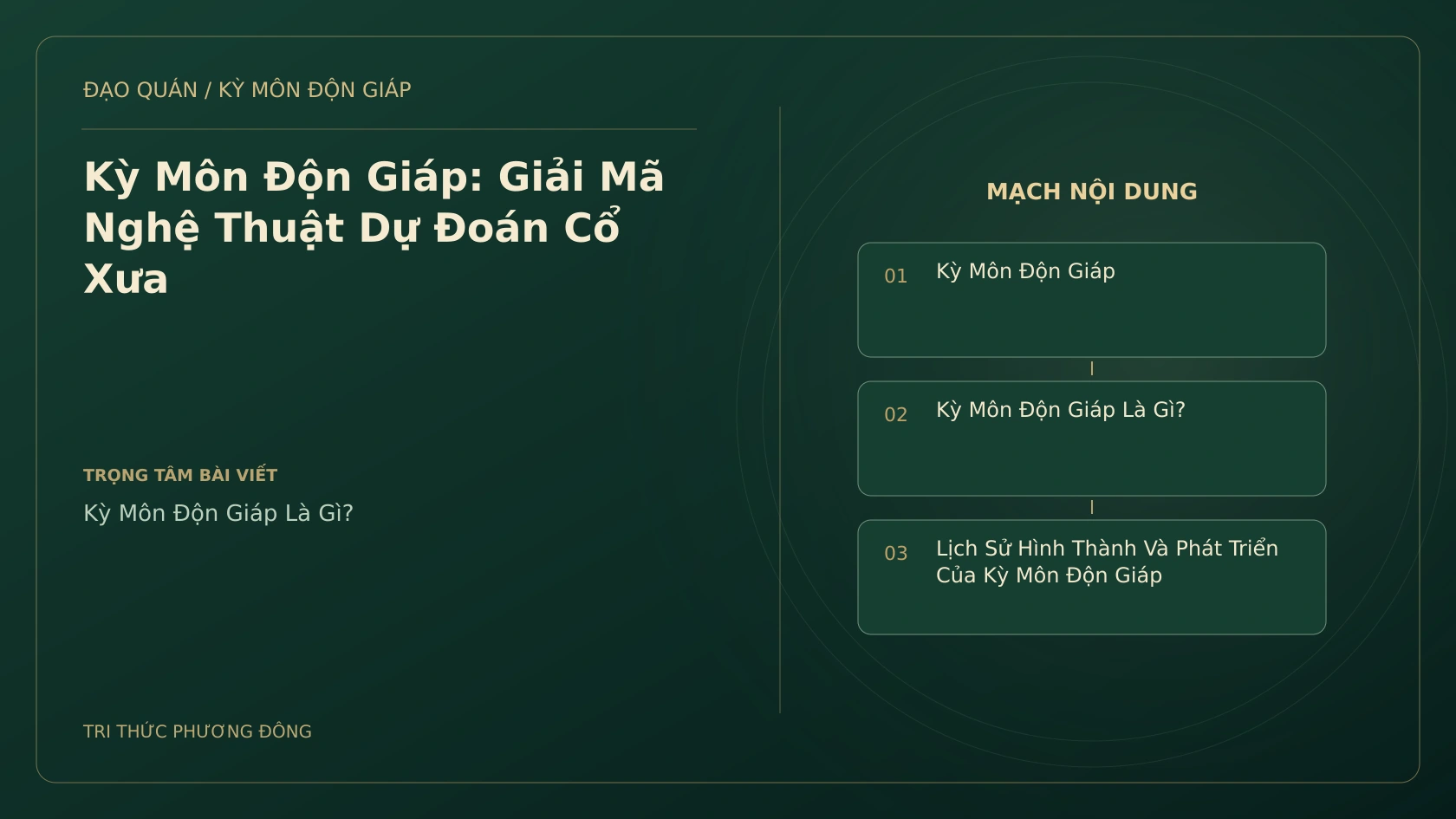 Kỳ Môn Độn Giáp: Giải Mã Nghệ Thuật Dự Đoán Cổ Xưa