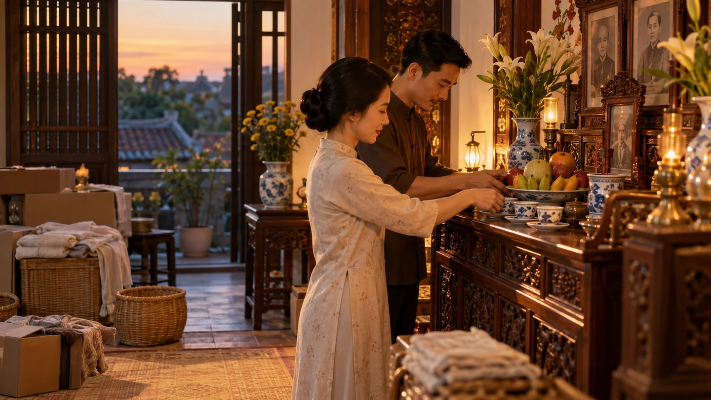 Văn cúng gia tiên (Nhân lễ cúng Tân gia)