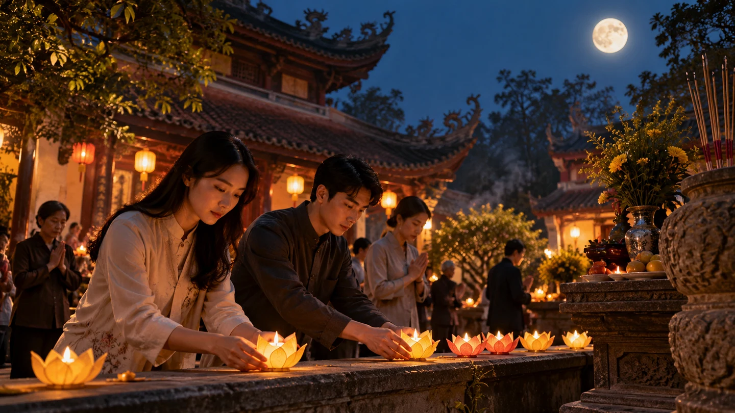 Lễ dâng sao giải hạn vào ngày tết Nguyên Tiêu