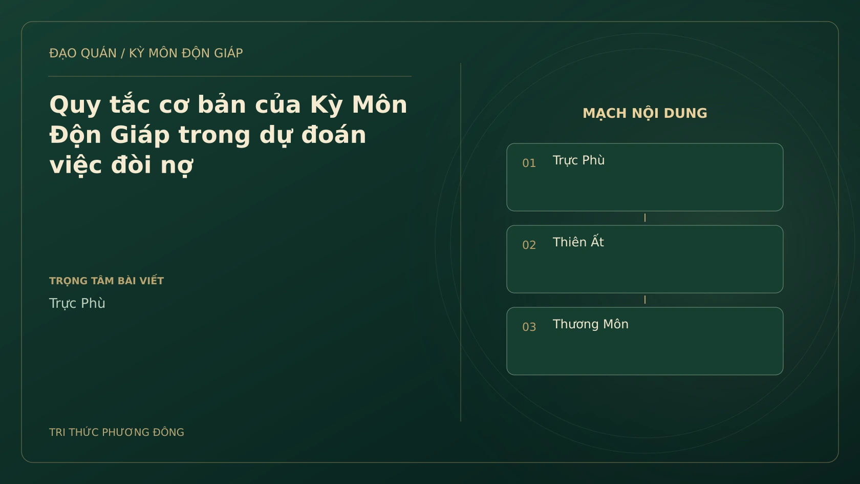 Quy tắc cơ bản của Kỳ Môn Độn Giáp trong dự đoán việc đòi nợ