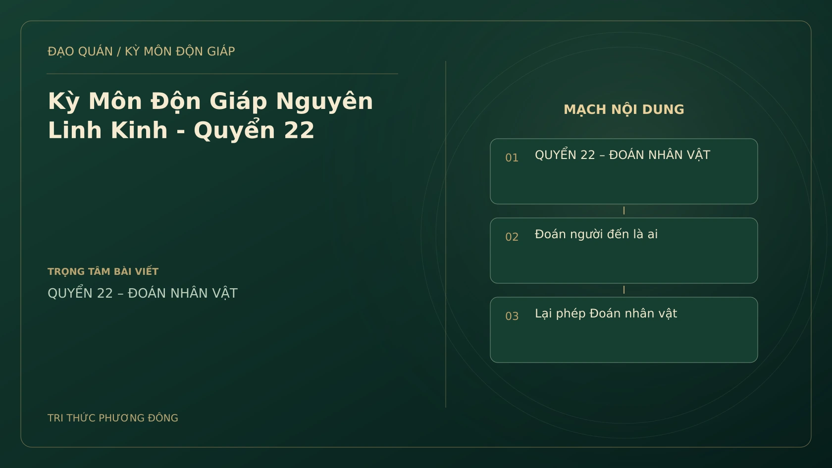 Kỳ Môn Độn Giáp Nguyên Linh Kinh - Quyển 22