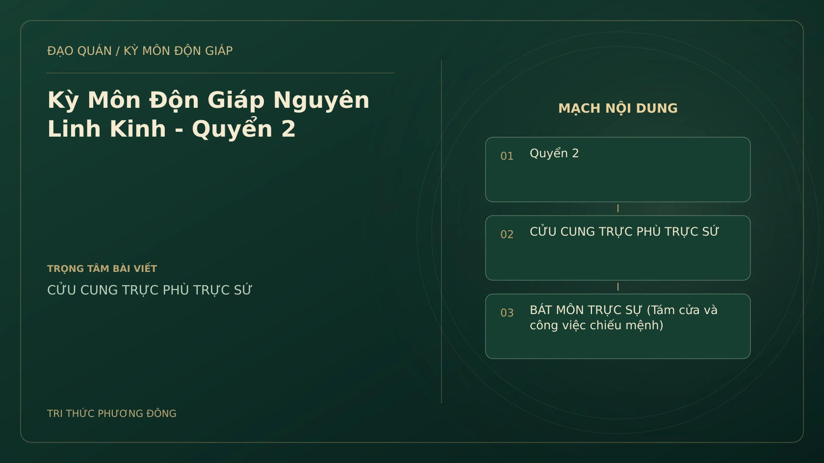 Kỳ Môn Độn Giáp Nguyên Linh Kinh - Quyển 2