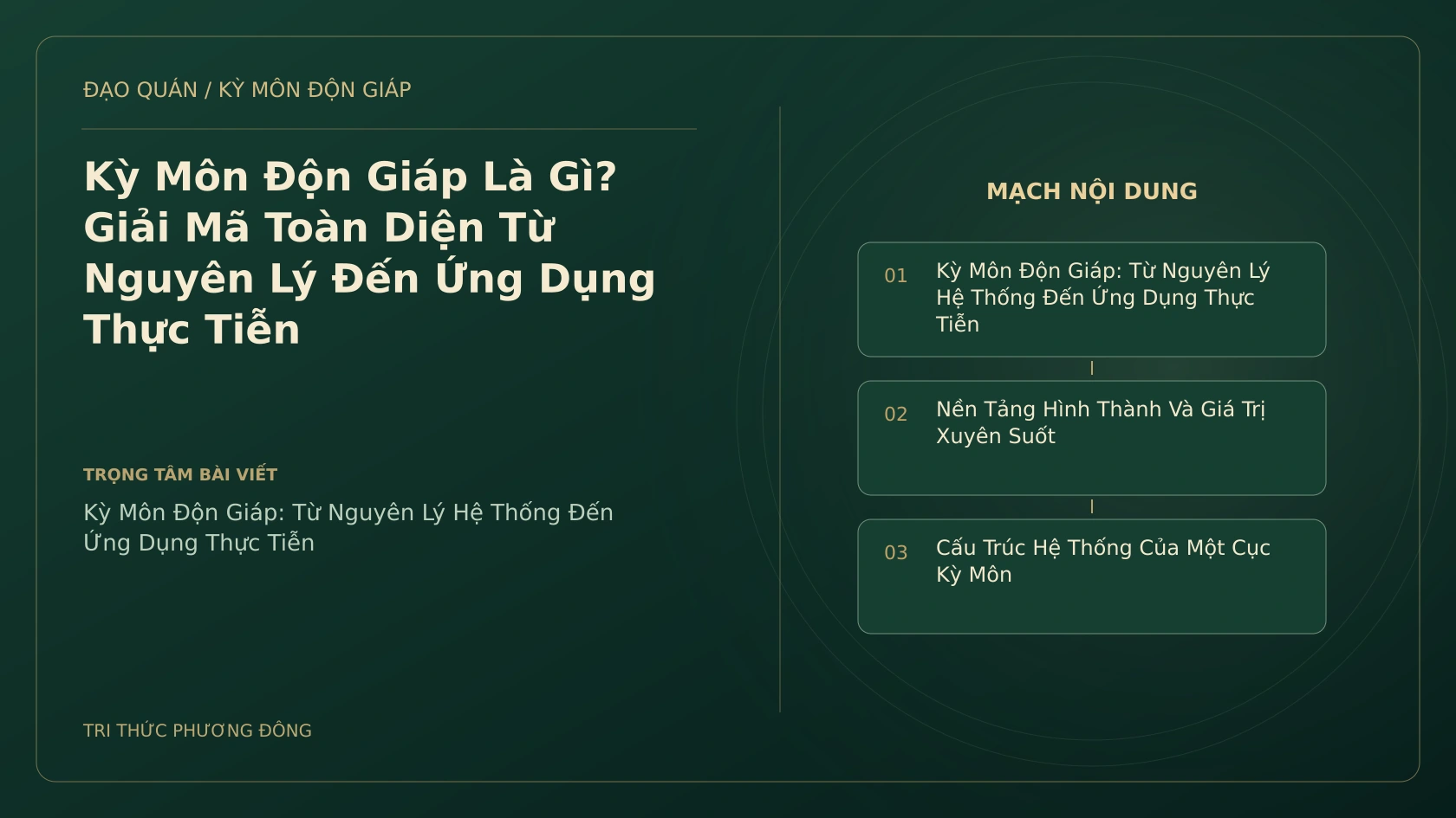 Kỳ Môn Độn Giáp Là Gì? Giải Mã Toàn Diện Từ Nguyên Lý Đến Ứng Dụng Thực Tiễn