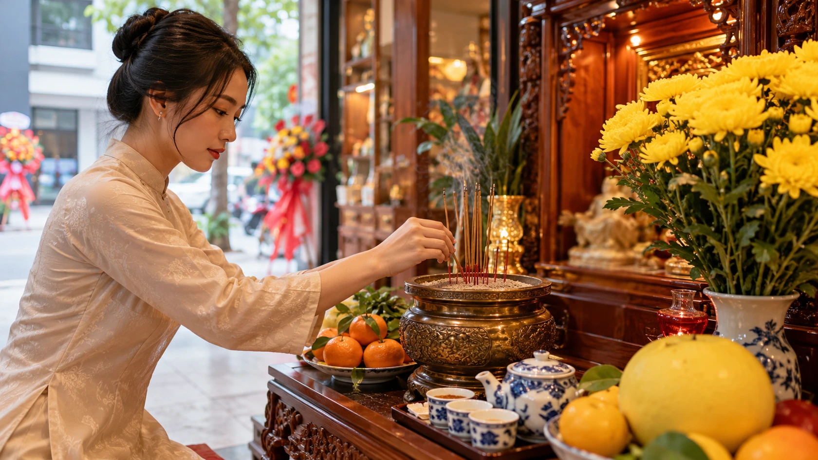 Văn khấn thần Tài ngày khai trương cửa hàng