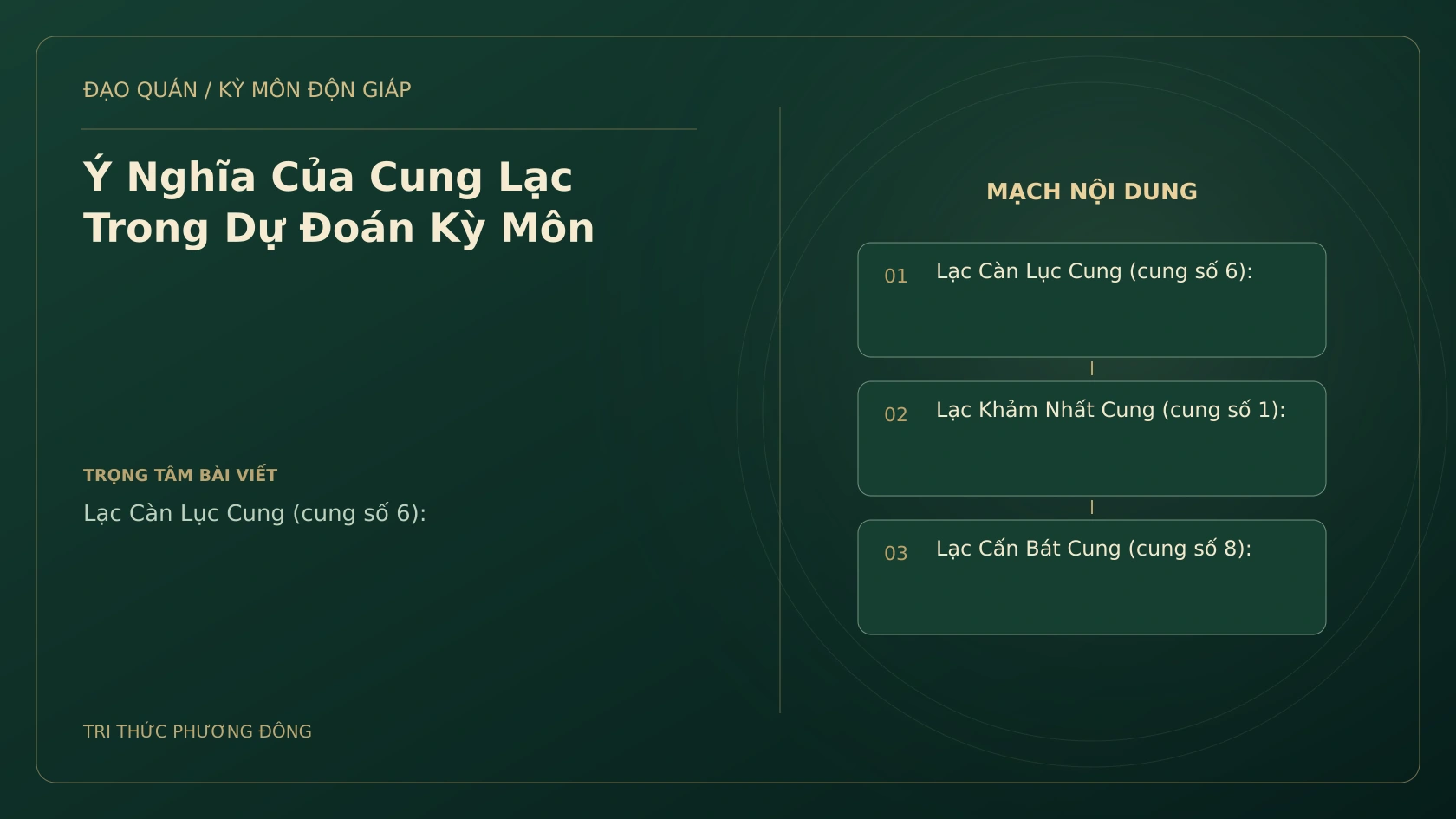 Ý Nghĩa Của Cung Lạc Trong Dự Đoán Kỳ Môn