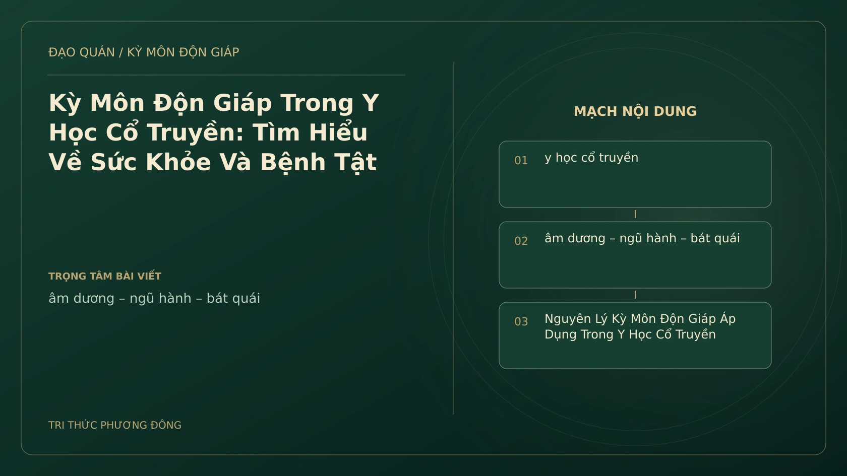 Kỳ Môn Độn Giáp Trong Y Học Cổ Truyền: Tìm Hiểu Về Sức Khỏe Và Bệnh Tật