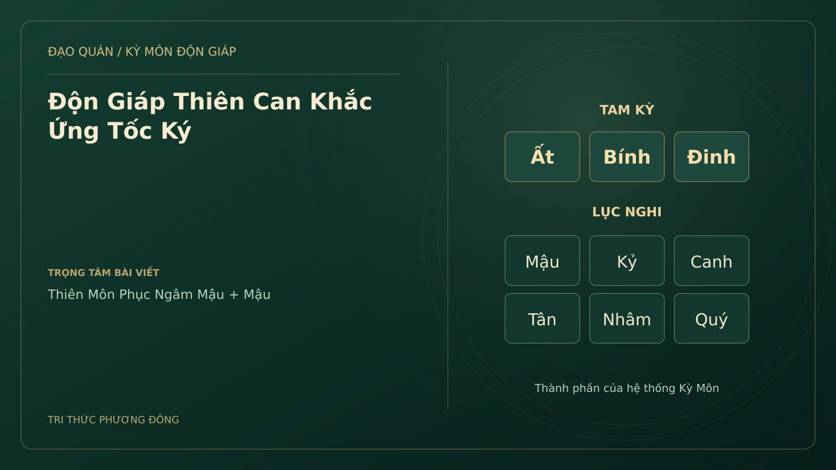Độn Giáp Thiên Can Khắc Ứng Tốc Ký