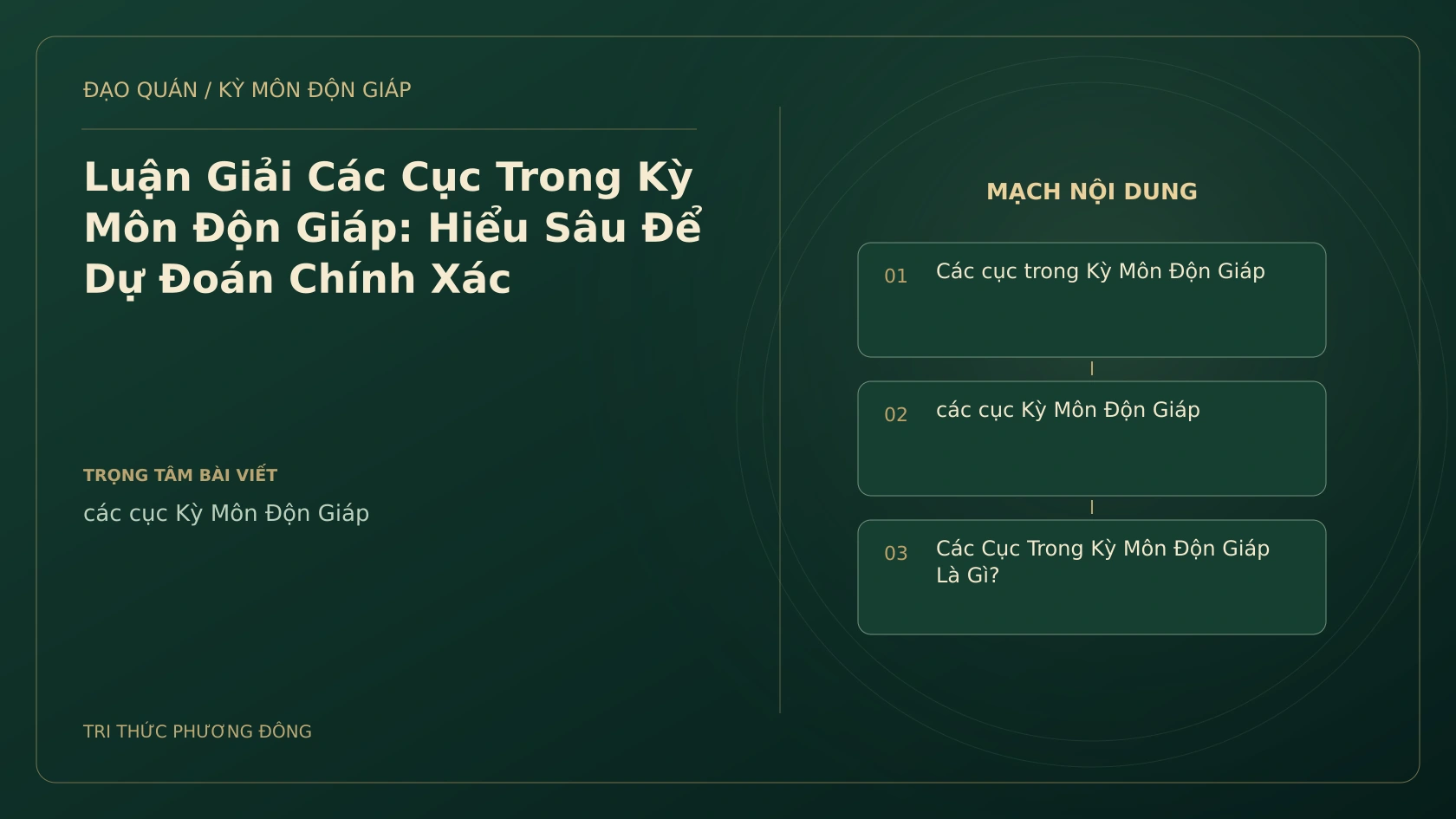 Luận Giải Các Cục Trong Kỳ Môn Độn Giáp: Hiểu Sâu Để Dự Đoán Chính Xác