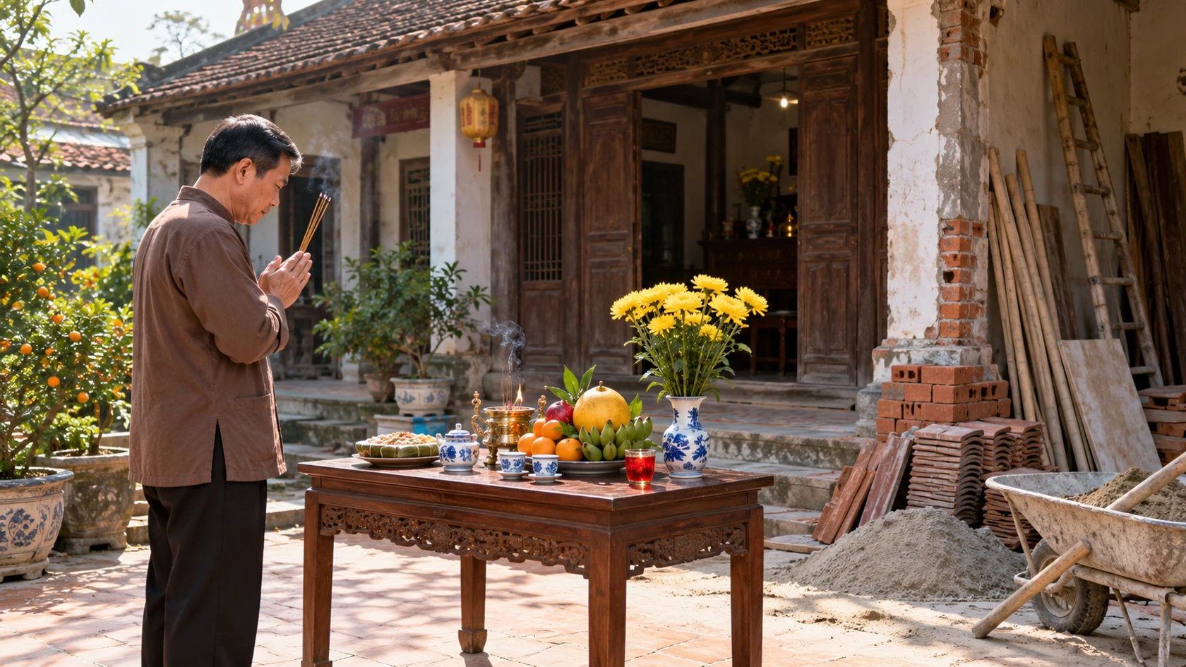 Văn khấn sửa chữa nhà cửa