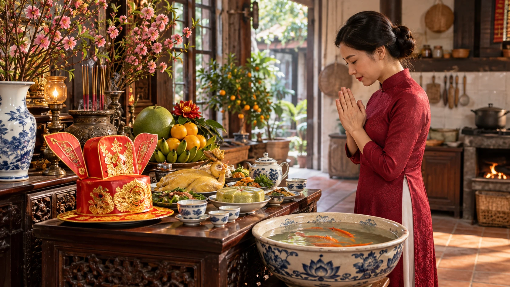 Văn khấn ông Công ông Táo đúng cổ truyền