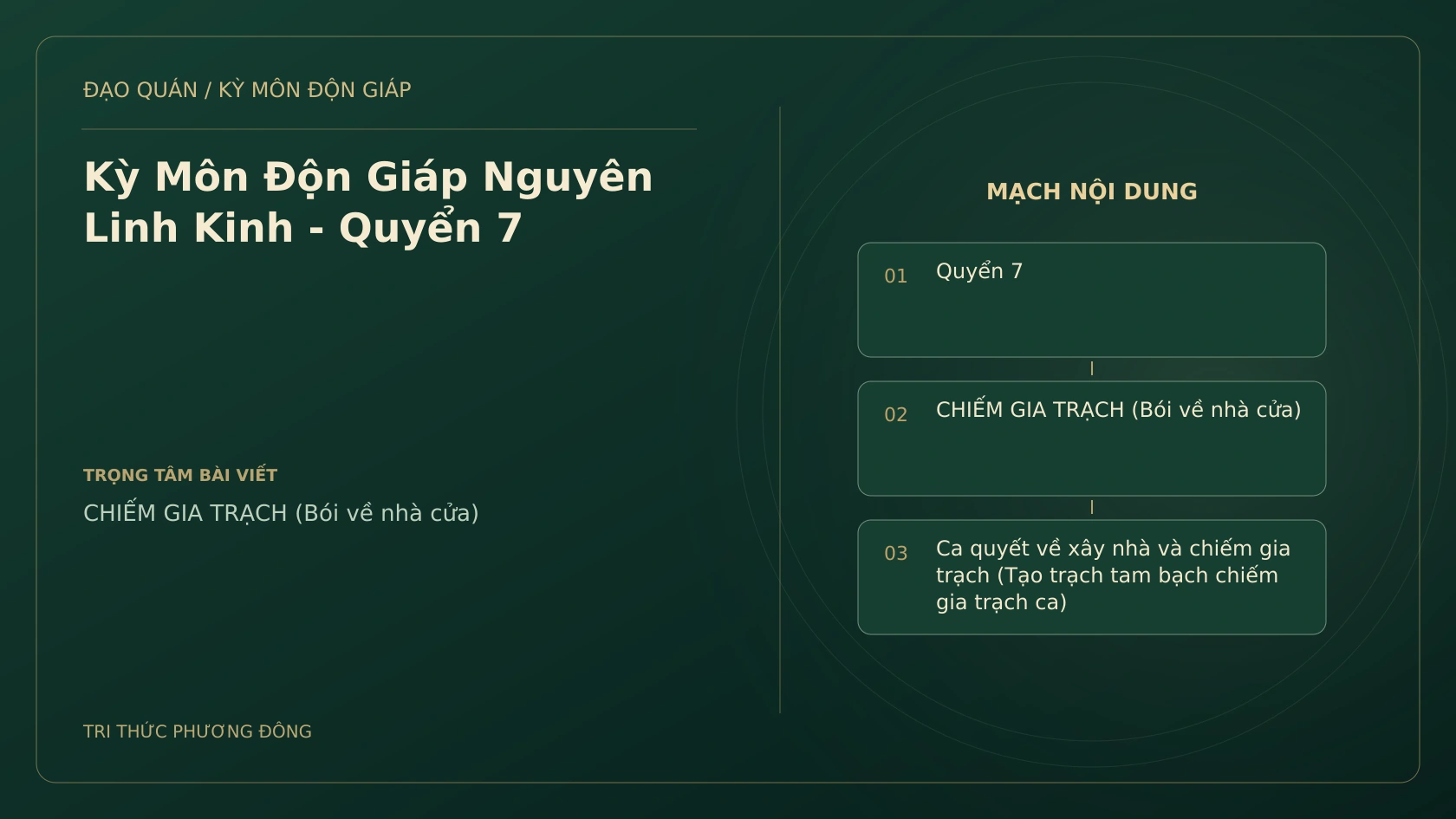 Kỳ Môn Độn Giáp Nguyên Linh Kinh - Quyển 7