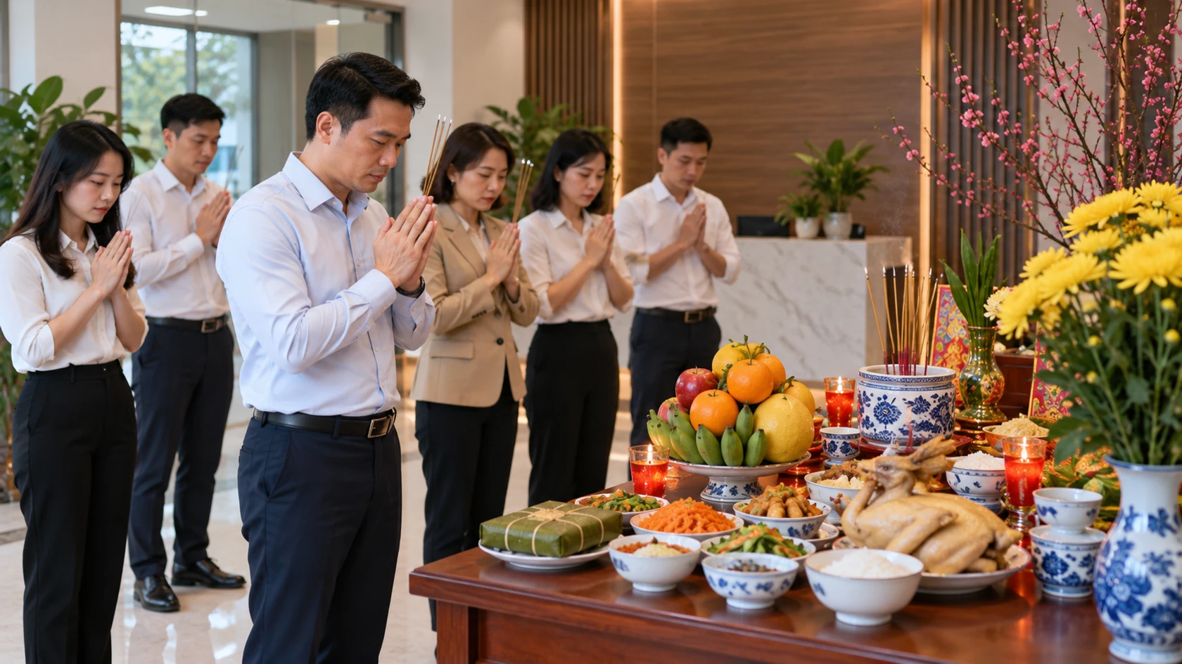 Bài cúng rằm tháng Giêng công ty