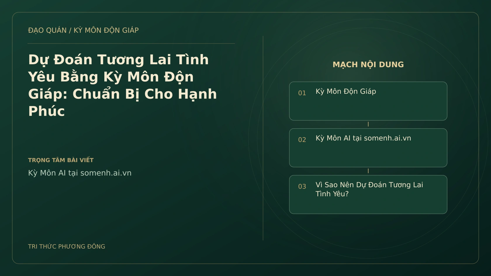 Dự Đoán Tương Lai Tình Yêu Bằng Kỳ Môn Độn Giáp: Chuẩn Bị Cho Hạnh Phúc