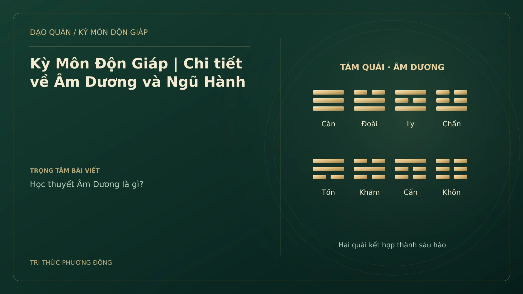 Kỳ Môn Độn Giáp | Chi tiết về Âm Dương và Ngũ Hành