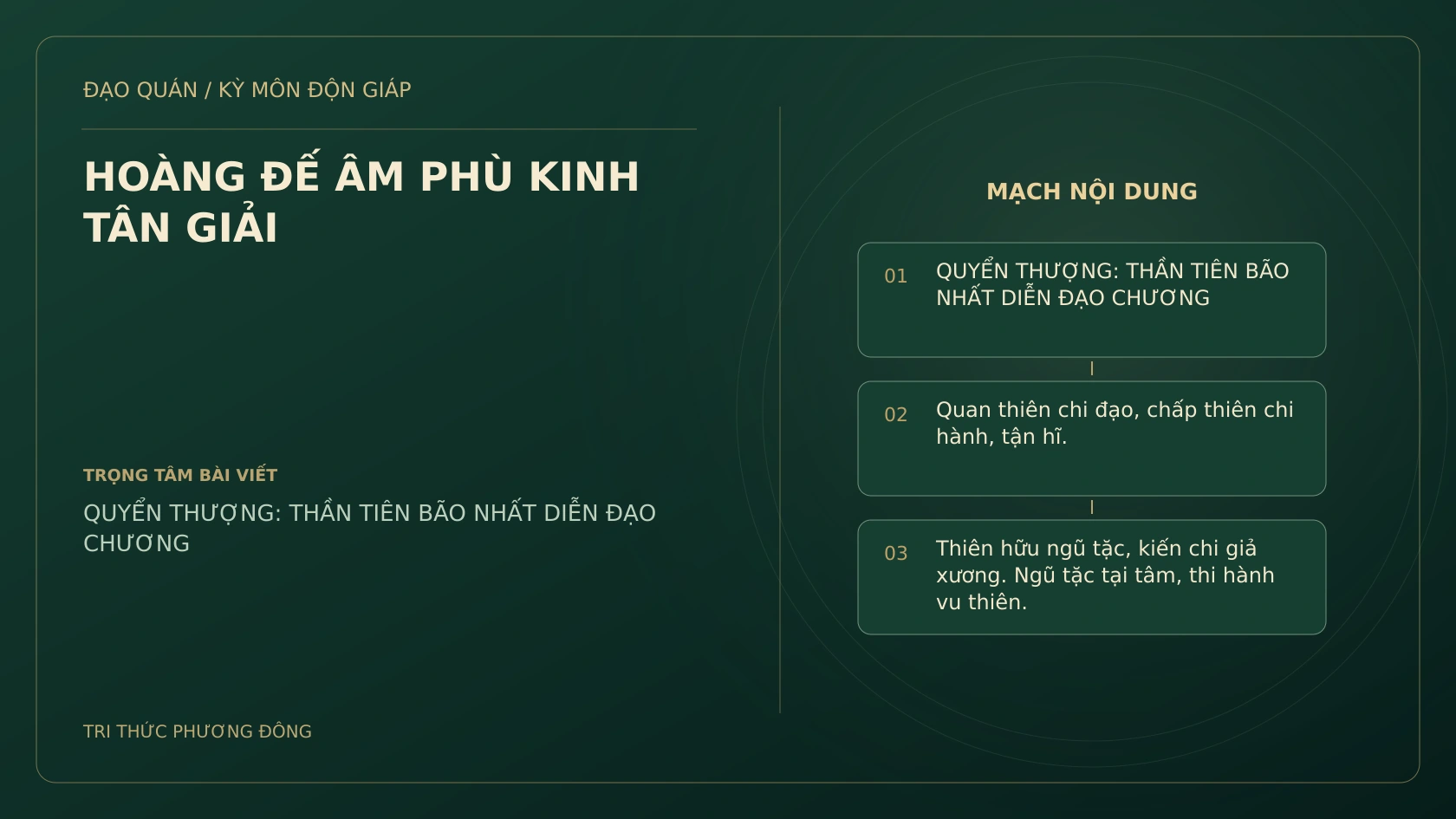 HOÀNG ĐẾ ÂM PHÙ KINH TÂN GIẢI