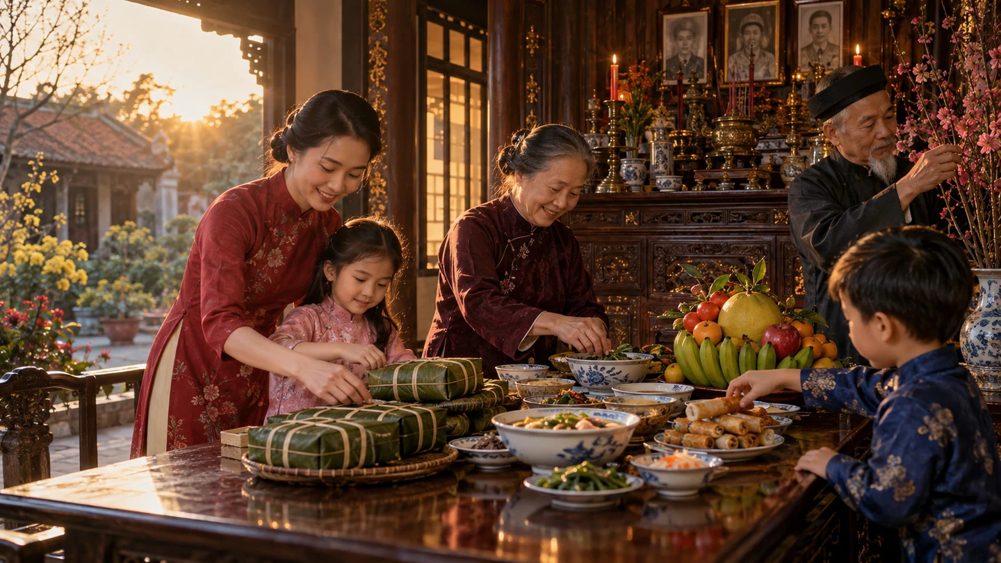 Văn khấn cúng chiều 30 tết
