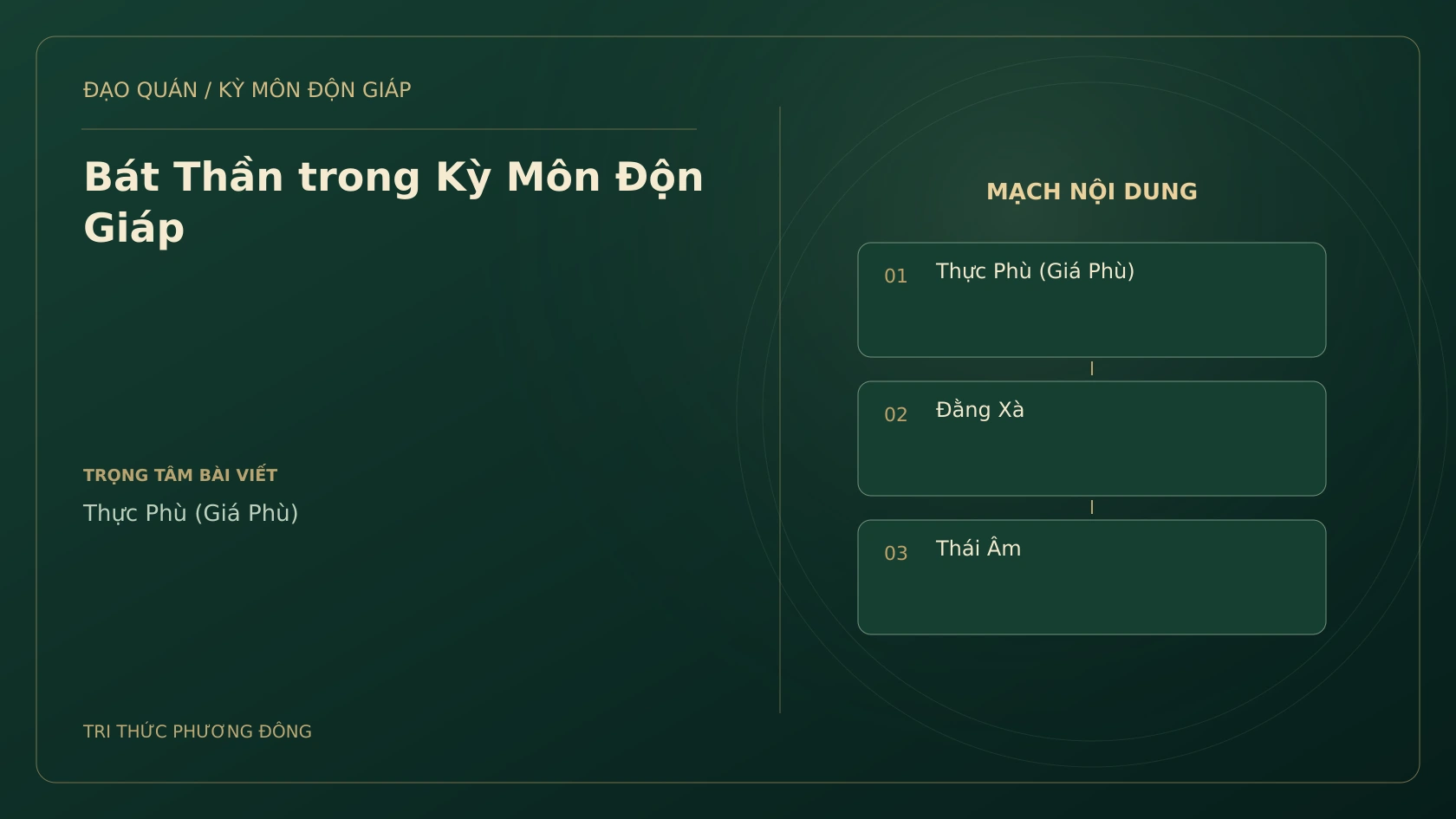 Bát Thần trong Kỳ Môn Độn Giáp
