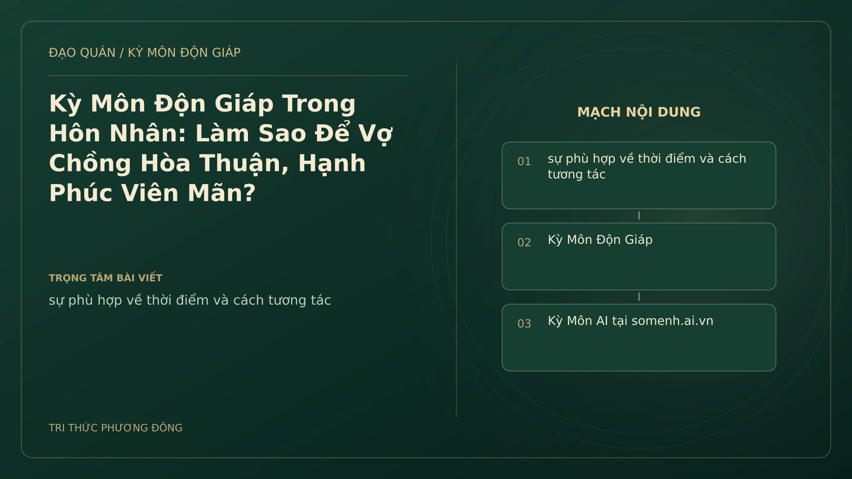 Kỳ Môn Độn Giáp Trong Hôn Nhân: Làm Sao Để Vợ Chồng Hòa Thuận, Hạnh Phúc Viên Mãn?