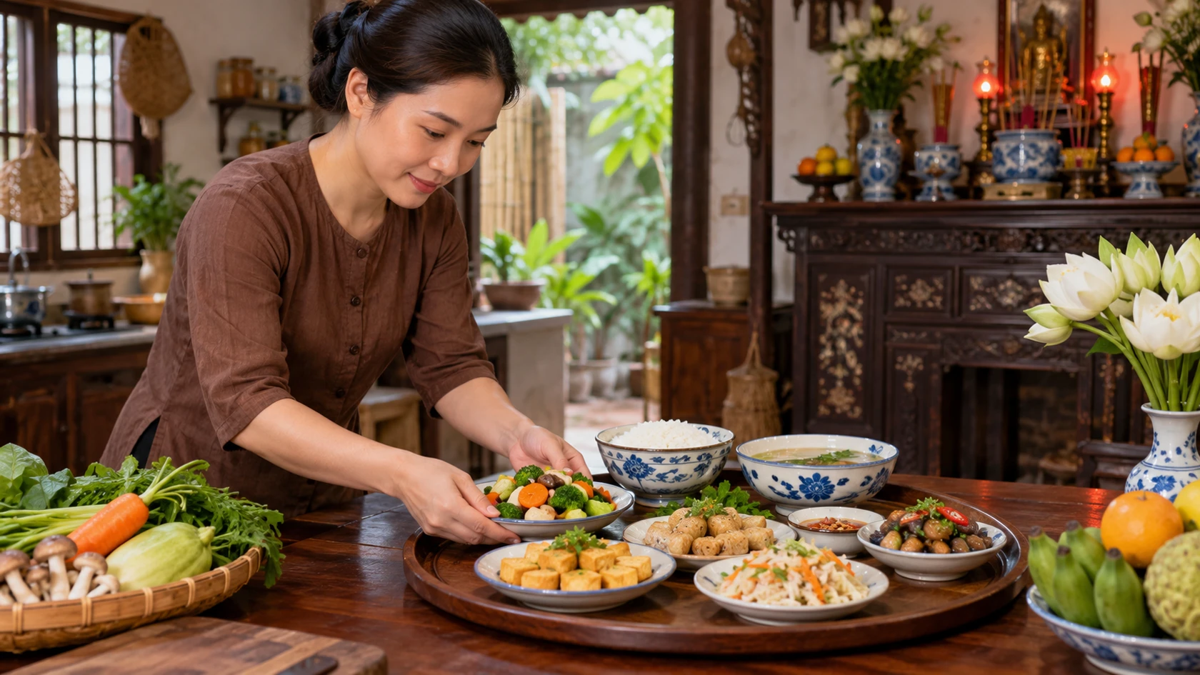 Cách làm mâm cơm cúng rằm tháng 7