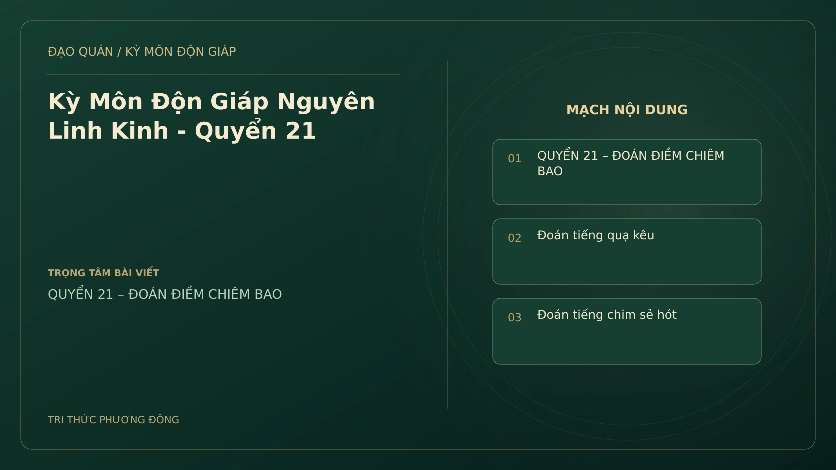 Kỳ Môn Độn Giáp Nguyên Linh Kinh - Quyển 21