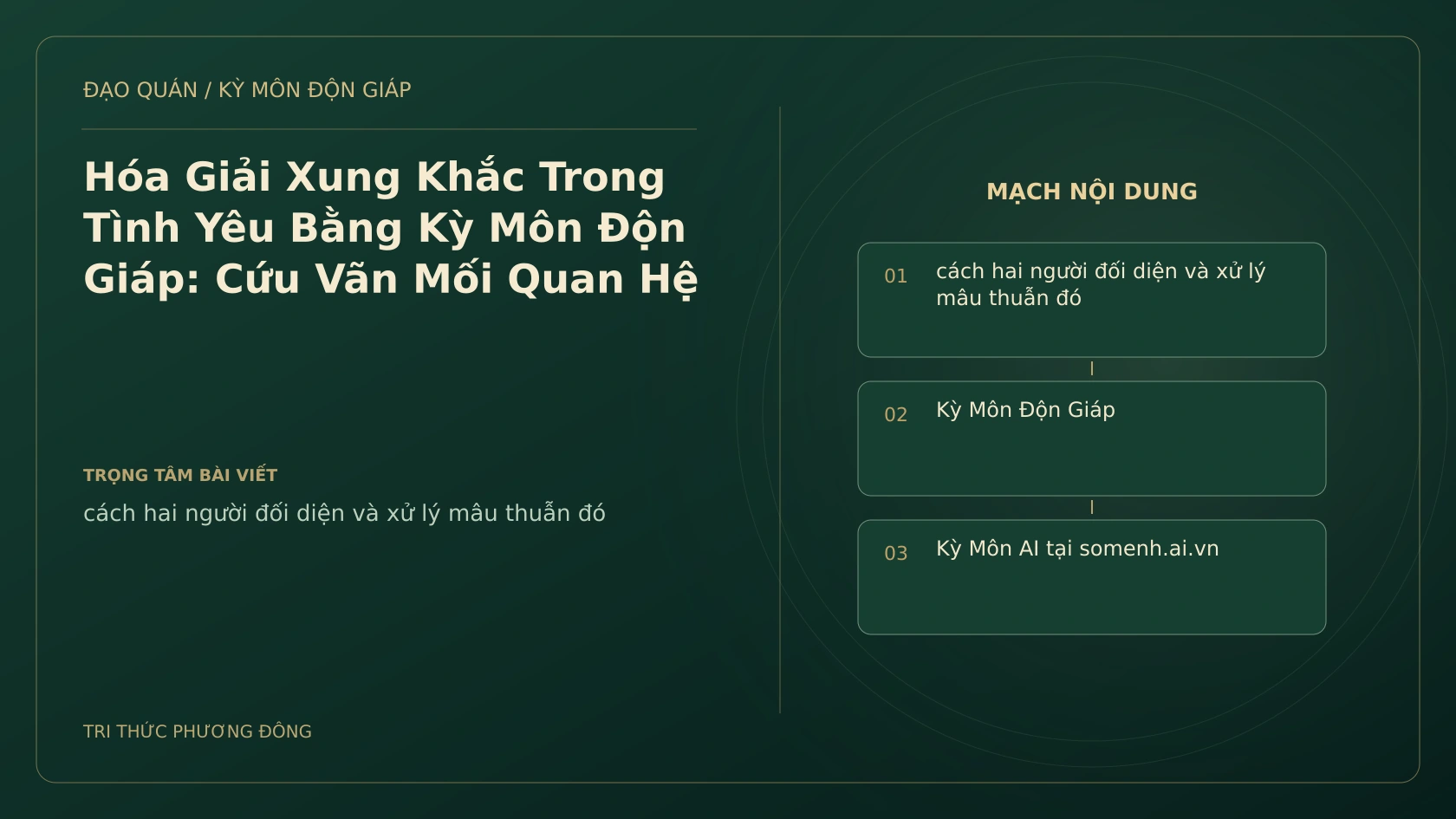 Hóa Giải Xung Khắc Trong Tình Yêu Bằng Kỳ Môn Độn Giáp: Cứu Vãn Mối Quan Hệ