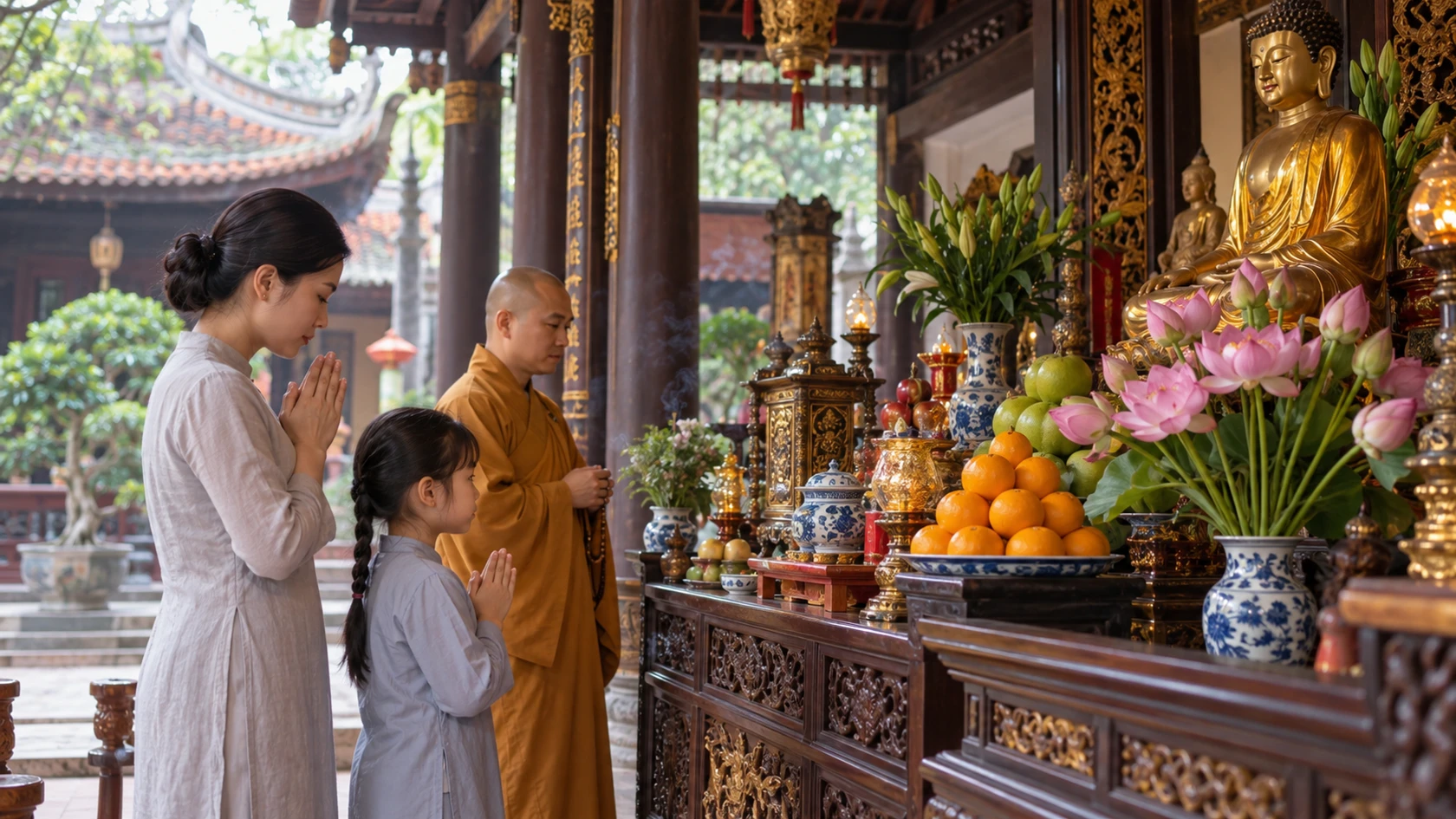 Văn khấn bán khoán tại chùa