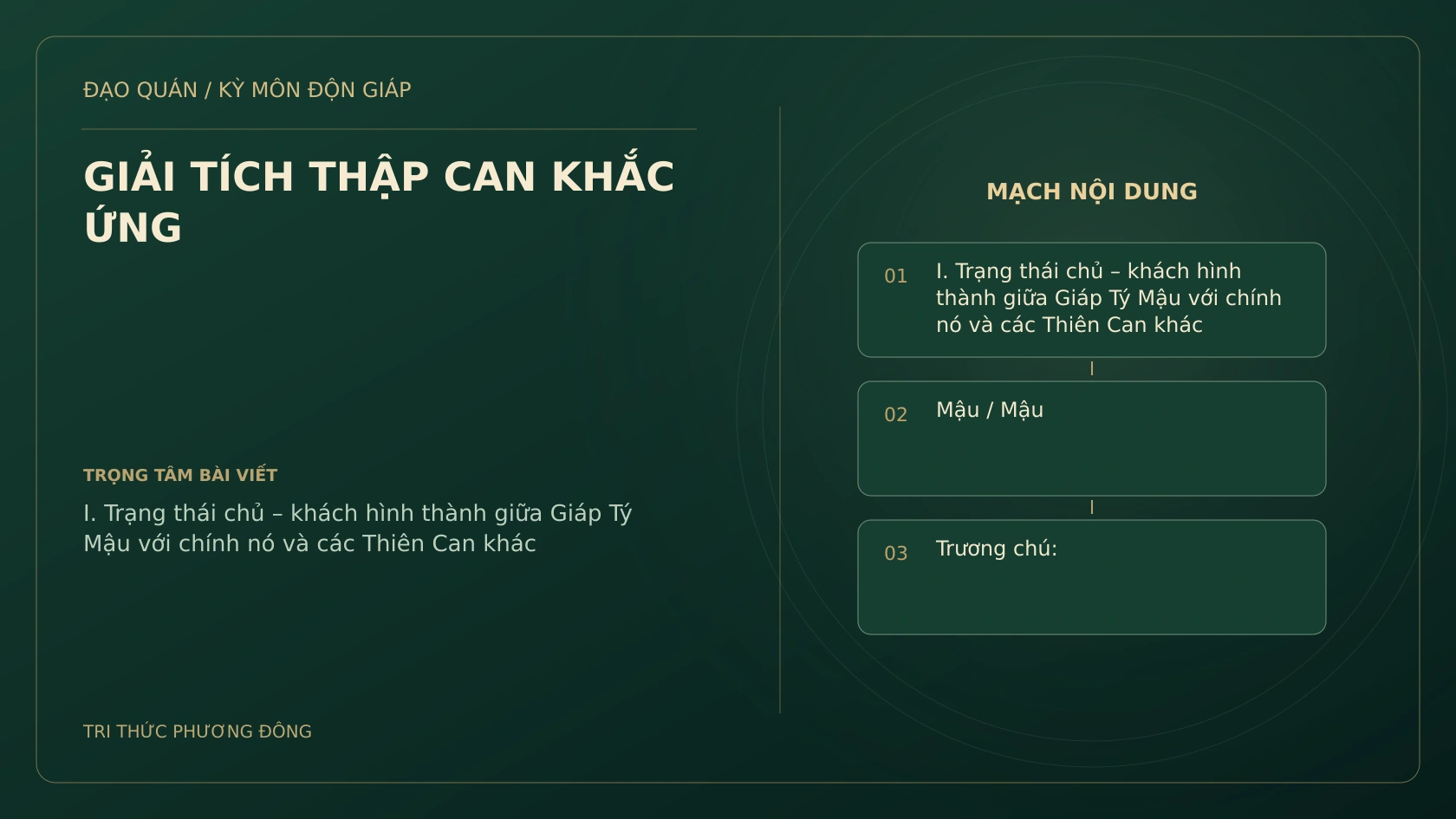 GIẢI TÍCH THẬP CAN KHẮC ỨNG