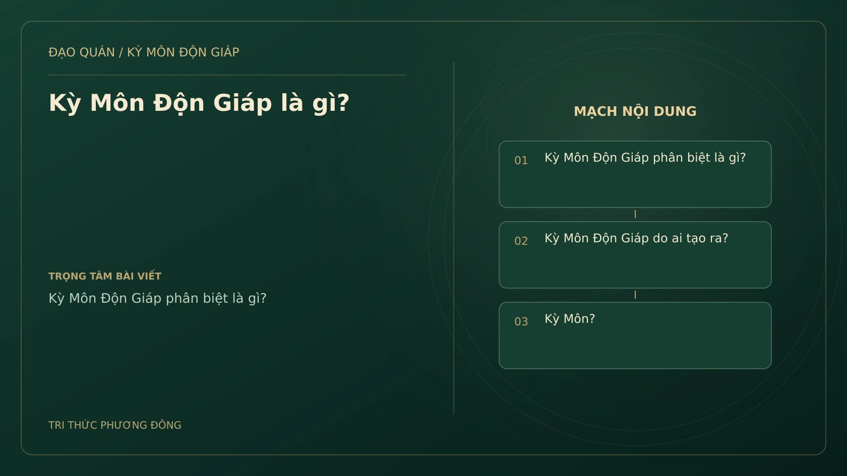 Kỳ Môn Độn Giáp là gì?
