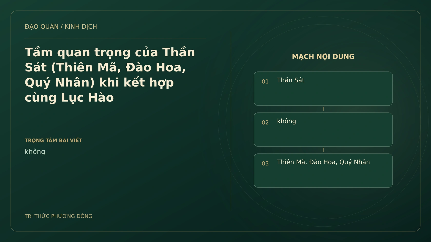 Minh họa Dịch học: Tầm quan trọng của Thần Sát (Thiên Mã, Đào Hoa, Quý Nhân) khi kết hợp cùng Lục Hào