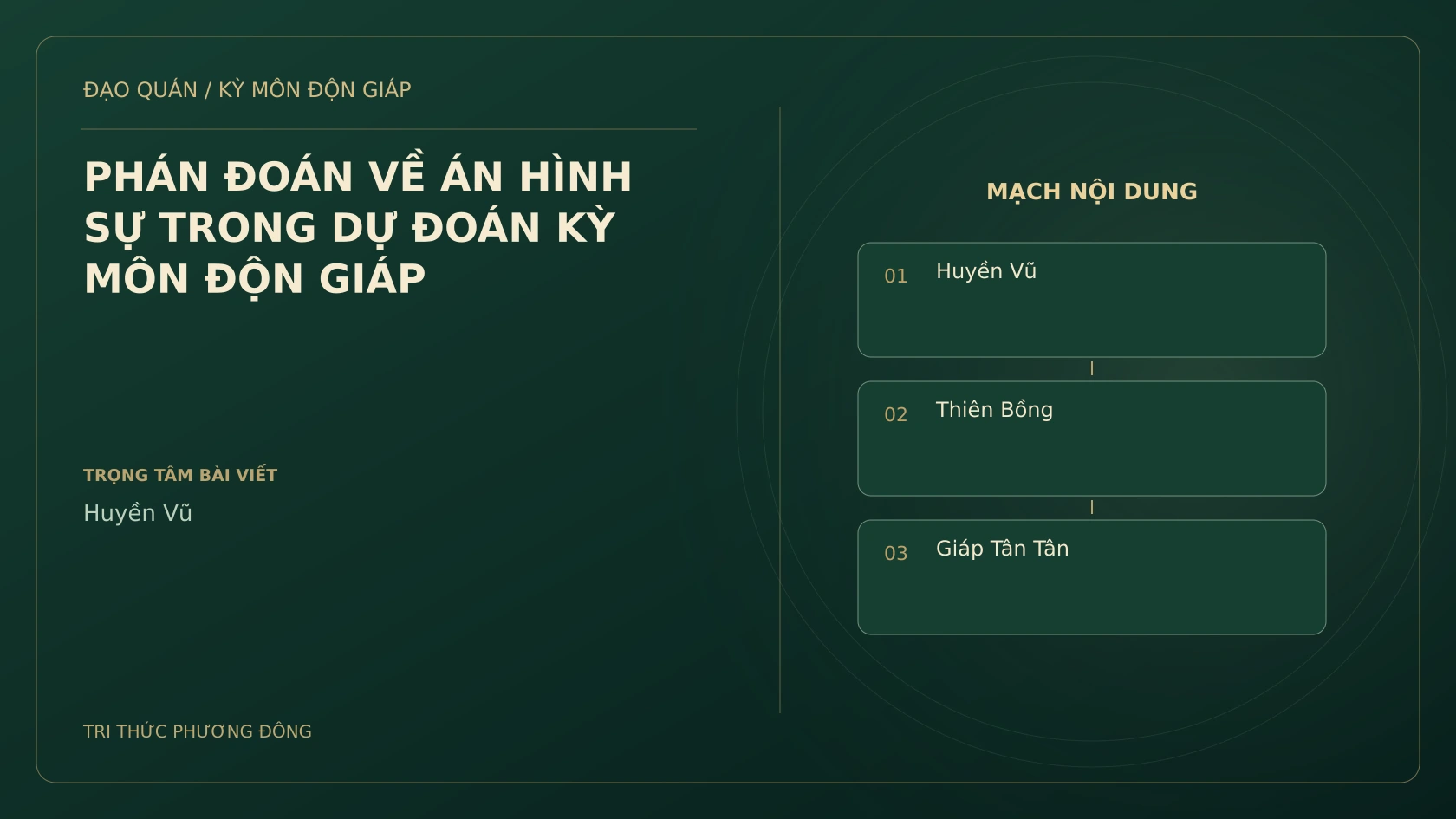 PHÁN ĐOÁN VỀ ÁN HÌNH SỰ TRONG DỰ ĐOÁN KỲ MÔN ĐỘN GIÁP