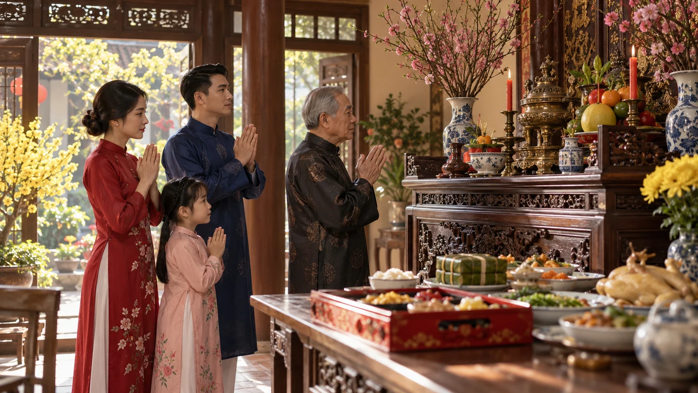 Văn Khấn lễ tạ năm mới