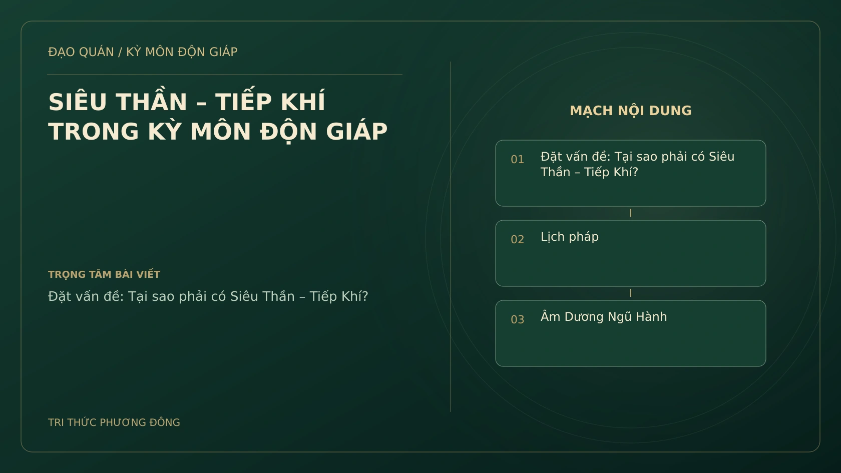 SIÊU THẦN – TIẾP KHÍ TRONG KỲ MÔN ĐỘN GIÁP
